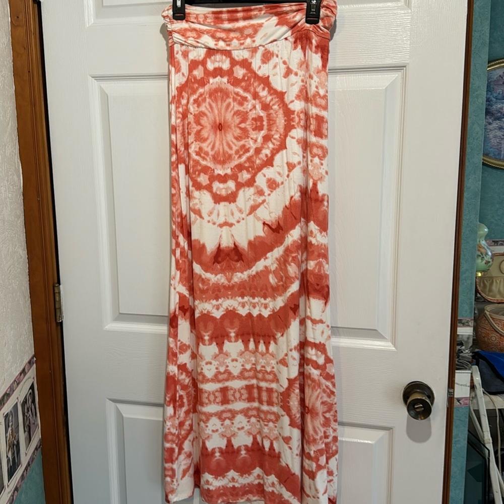 Sequin hearts maxi skirt